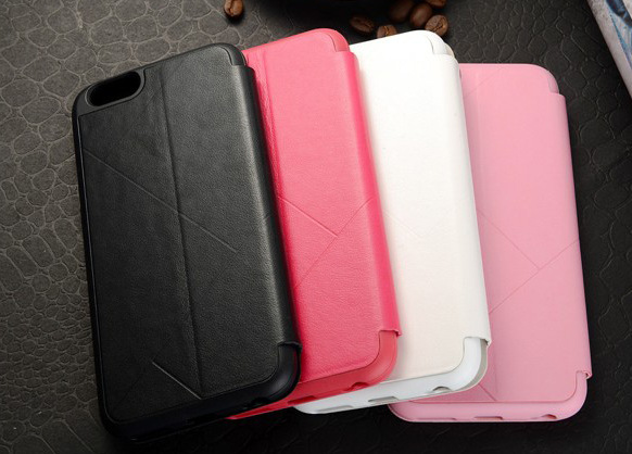 iphone 翻盖手机保护套, 苹果外壳全包超薄带镜窗防摔手机套