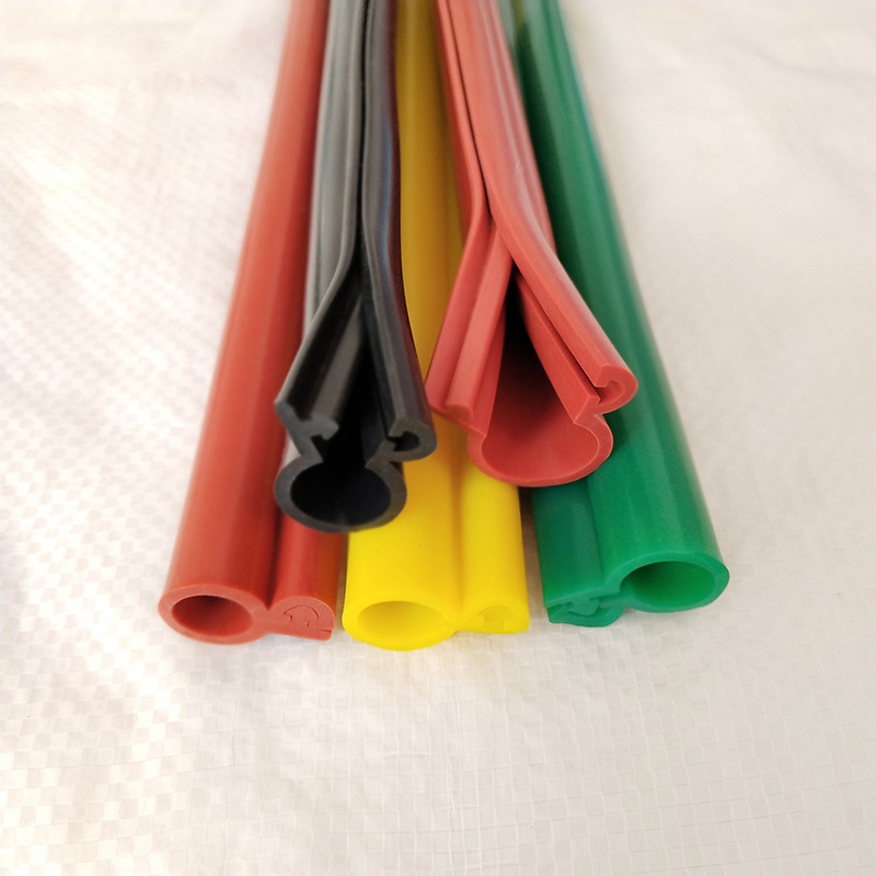 高压电缆绝缘保护套硅胶密封条 卡扣式绝缘阻燃裸线电缆保护胶条