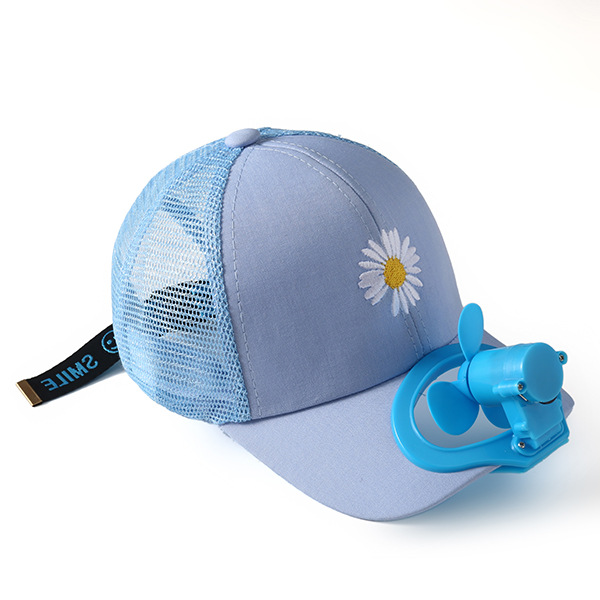 风扇帽子成人女时尚棒球帽夏天usb可充电鸭舌帽户外出游防晒网帽