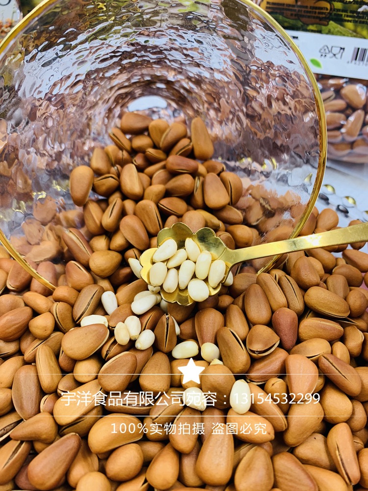 俄罗斯开口大松子 坚果休闲零食刚到货开口松子一包500克批发代发