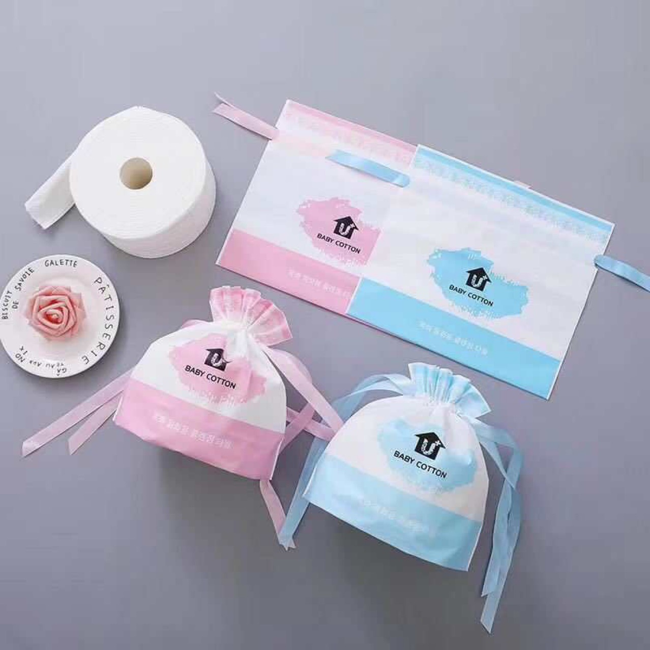 New Simple White Transparent Frosted Bag Cotton Pads Paper Underwear Packaging Bag Spot Sale Factory Direct Sale Can Be Ordered
