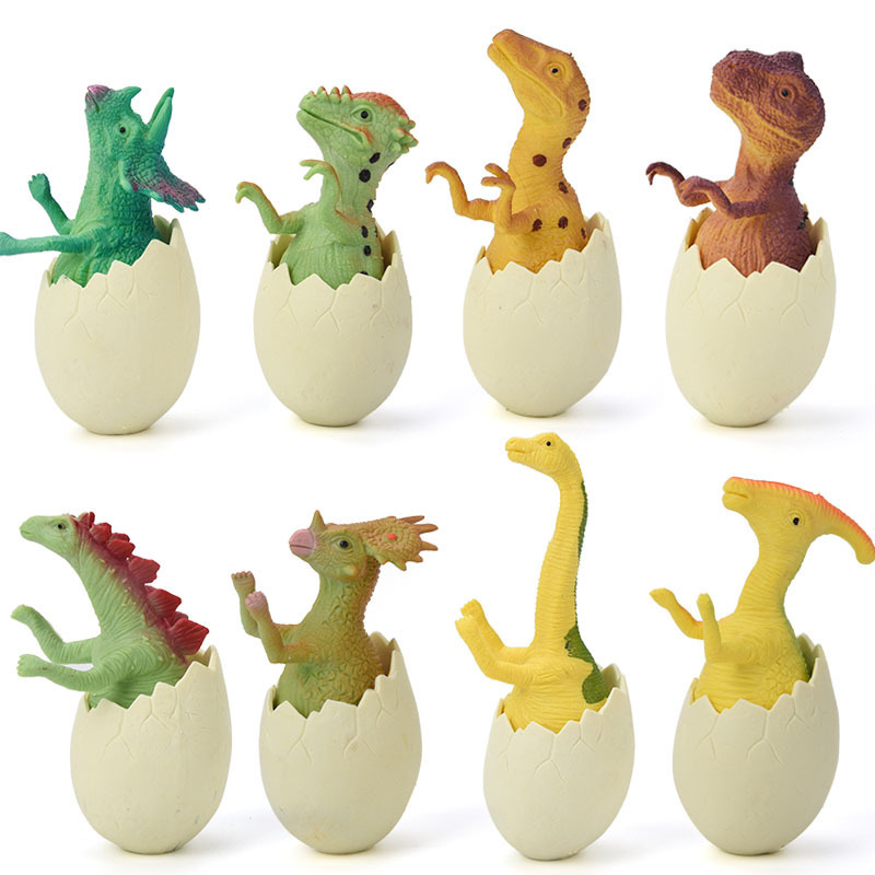 儿童玩具仿真破壳恐龙蛋霸王龙迅猛龙三角龙恐龙模型