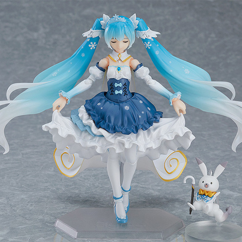 虚拟歌手 miku初音未来 超可动 10周年庆 figma054雪初音手办模型