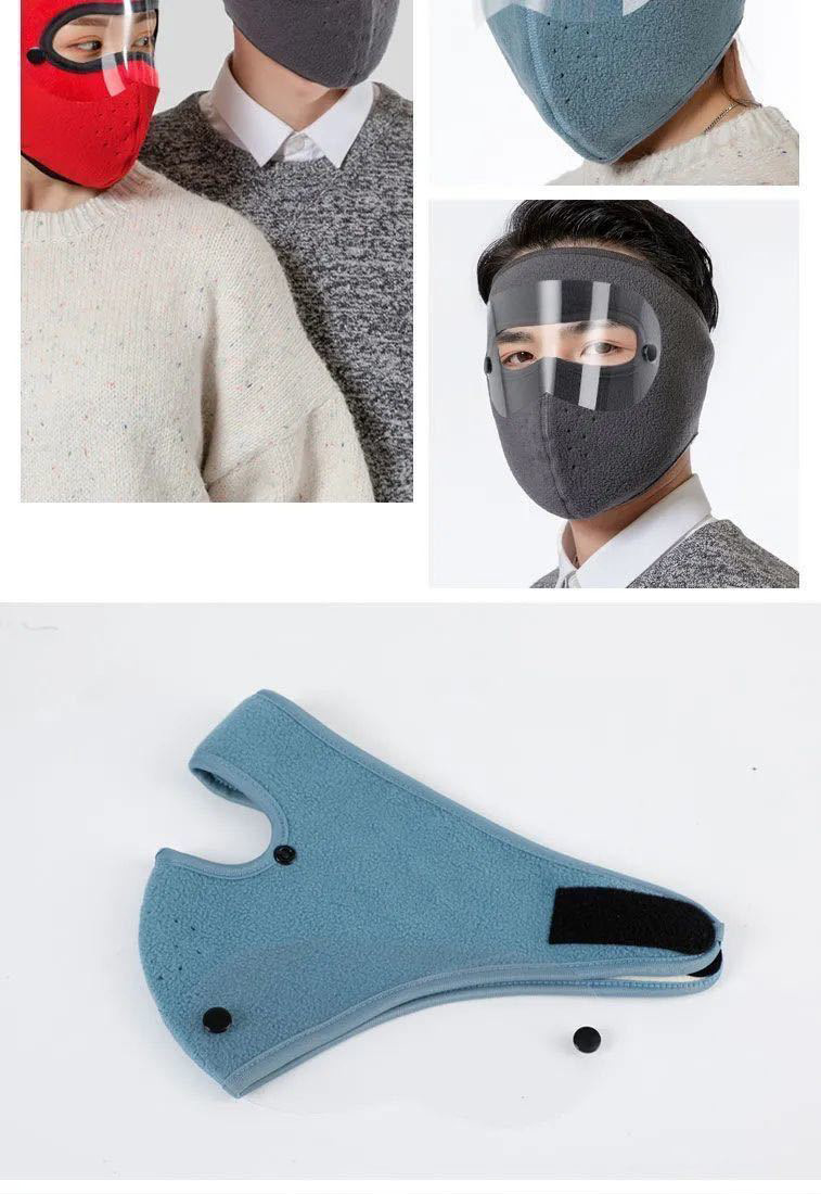 新款全包护目镜口罩骑行保暖面罩可拆卸镜片透气护全脸耳防冻面罩