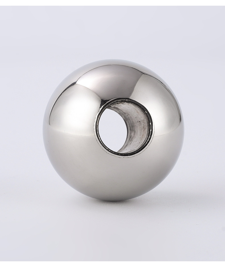 厂家直销 304不锈钢圆球50mm精密钢球通心滚轮球空心按摩球定制