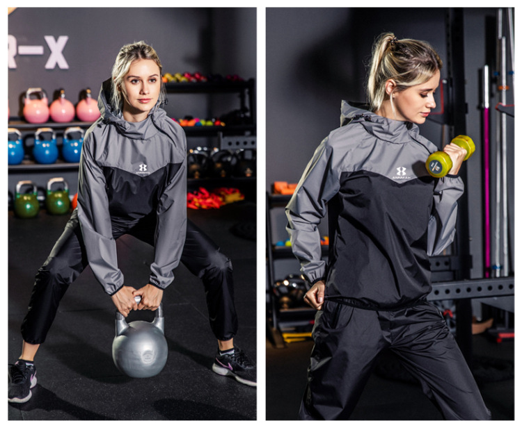 安玛暴汗服男女套装发汗降体减重爆汗服加肥大码运动跑步健身