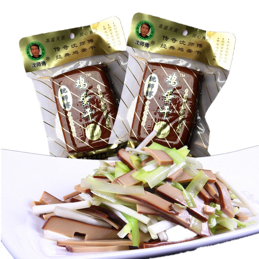 成都特产沈师傅150g鸡蛋干豆制食品休闲零食品鸡蛋干批发素火腿