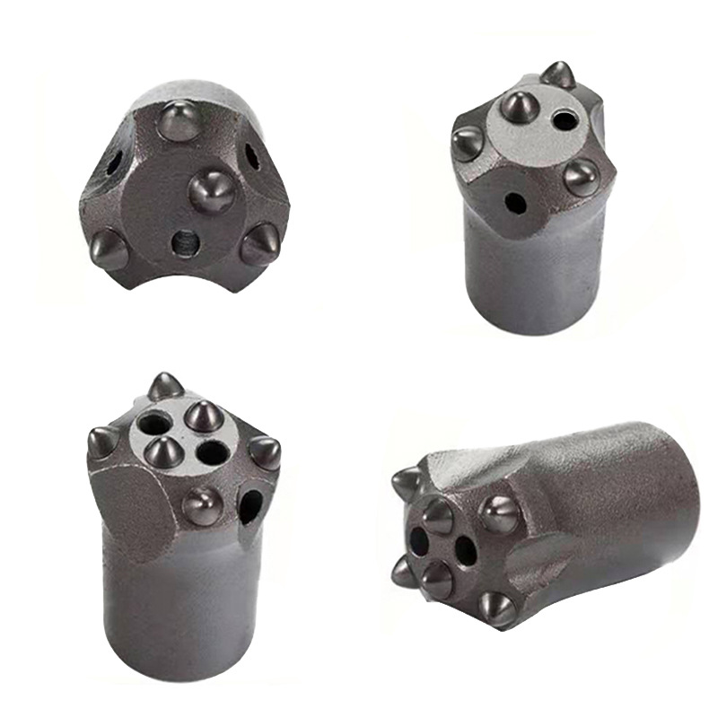 普兰卡钻头冷压球齿矿山隧道凿岩开山钻机梅花镐钎冷挤压钎杆钎头