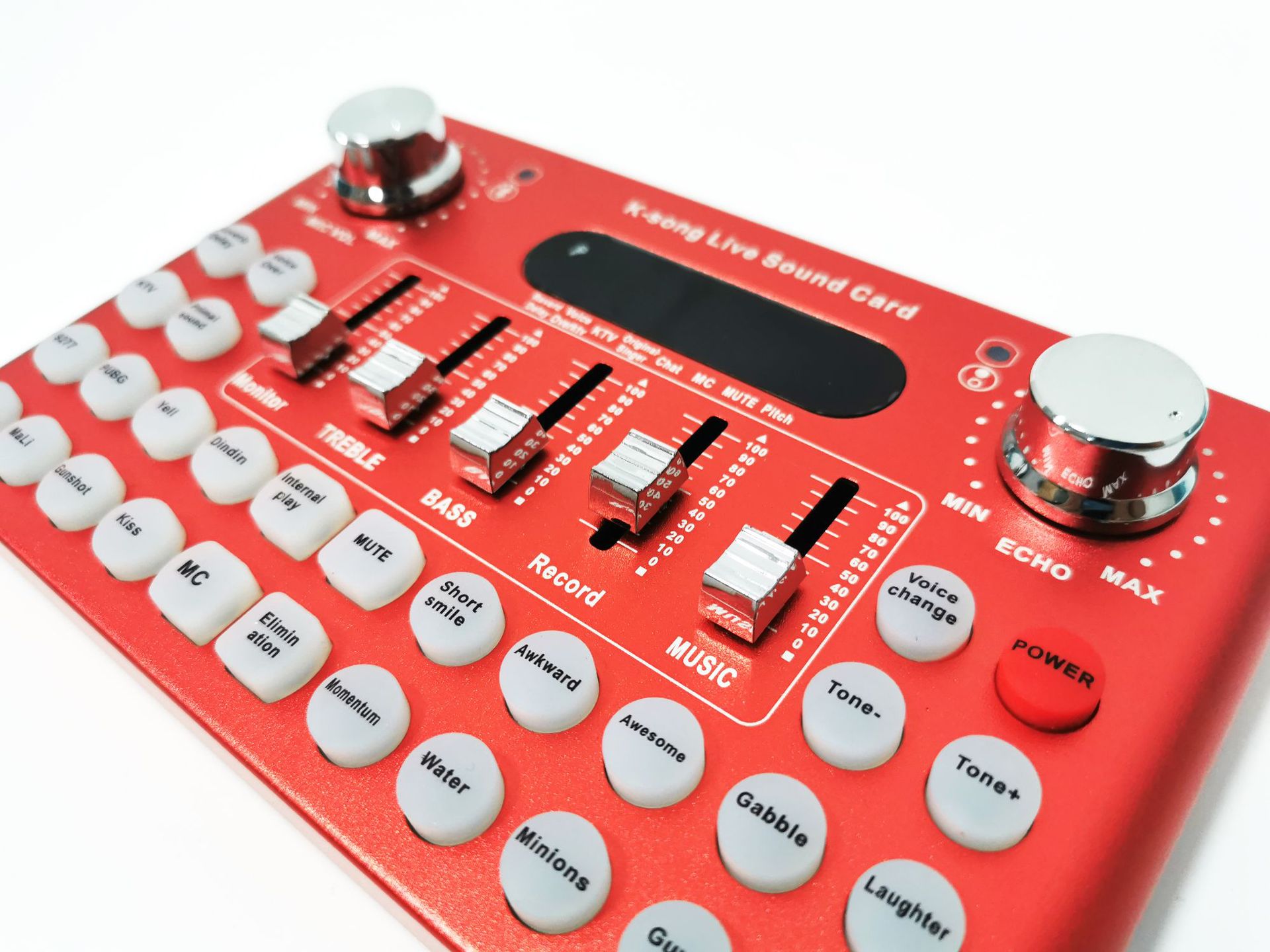 f007英文版声卡直播唱歌喊麦设备手机电脑通用网红主播