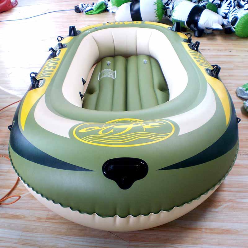 订做pvc充气船橡皮艇加厚2人钓鱼船皮划艇耐磨双人船厂家批发