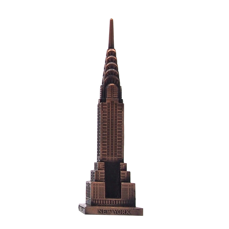 American Tourist Souvenir Chrysler Building Decoration Building Building Metal Ornaments Home Decoration Gift