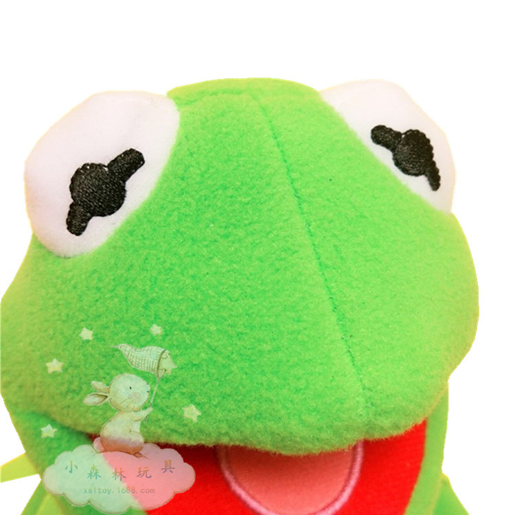 经典芝麻街大笑可爱张嘴青蛙手脚可定型玩偶公仔毛绒玩具凹造型萌