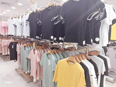 服装店展示架落地男女童装店超市衣架货架挂衣服正挂架子双层高柜