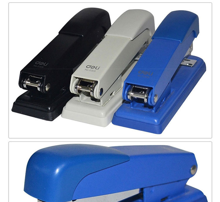 得力中型订书机0309省力办公学生订书机搭配通用型书钉办公学生用