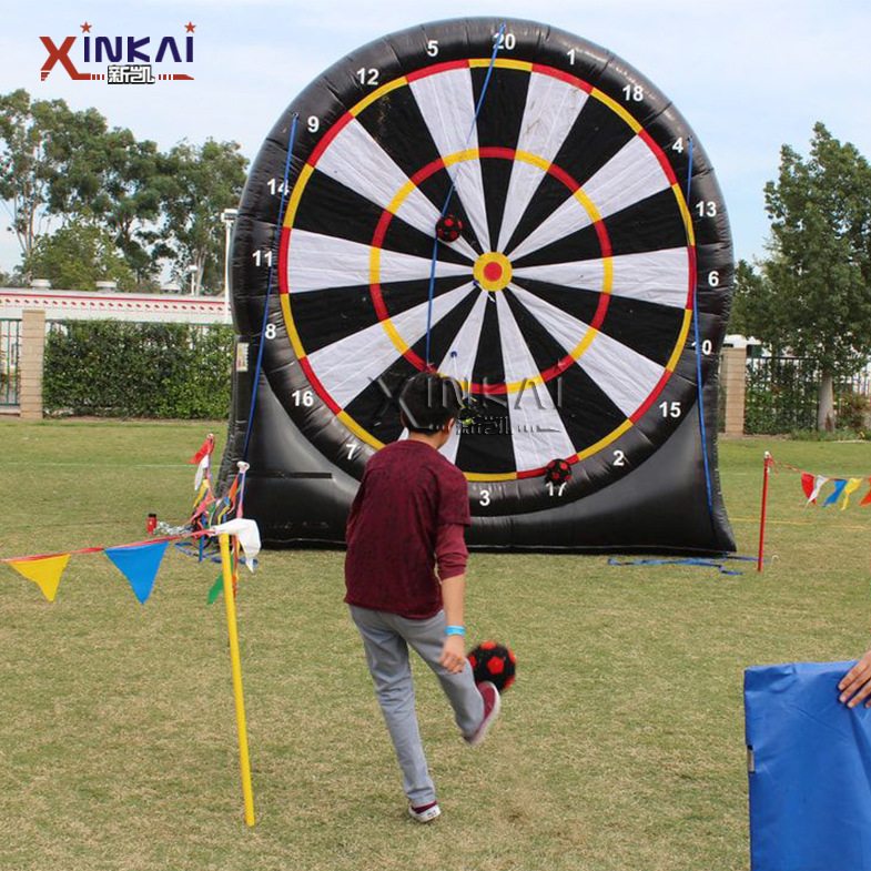国外爆款 充气足球靶子 户外拓展训练标靶 趣味运动会道具飞镖盘
