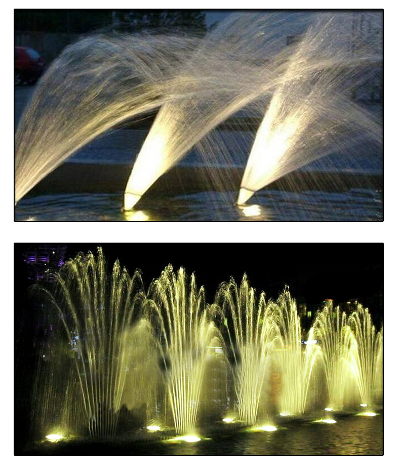 扇形扁嘴鸭嘴凤尾孔雀开屏喷泉喷头水景景观水池庭院假山造景设备