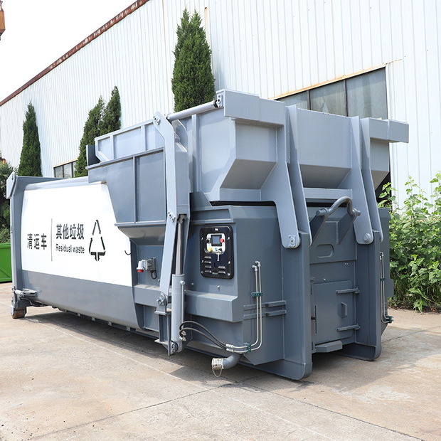 垃圾压缩转运站设备 17方移动垃圾压缩机环卫垃圾车用垃圾压缩机