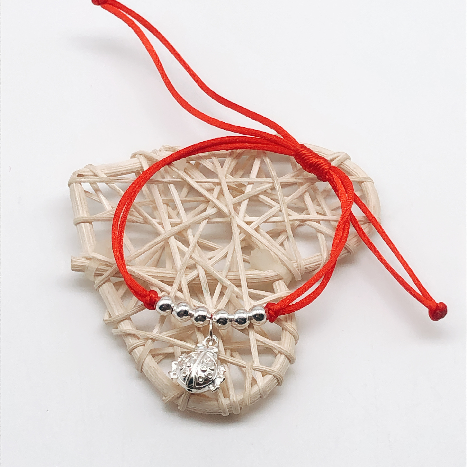 民族风本命年手工编织纯银铃铛手链 长命富贵平安锁手链手饰批发