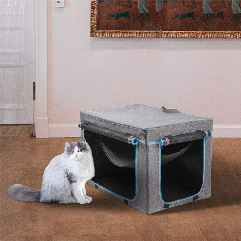 bsci合格厂家批量定制宠物床牛津布方形折叠小狗猫咪居家床宠物窝