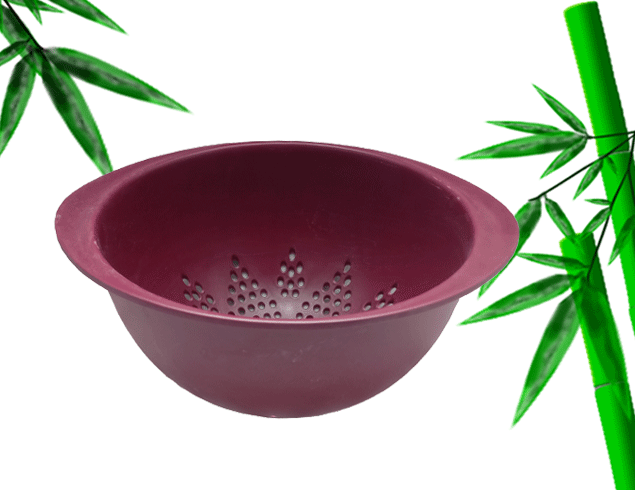 高品质超市出售环保厨具可降解漏锅蔬菜水果收纳碗可定制颜色