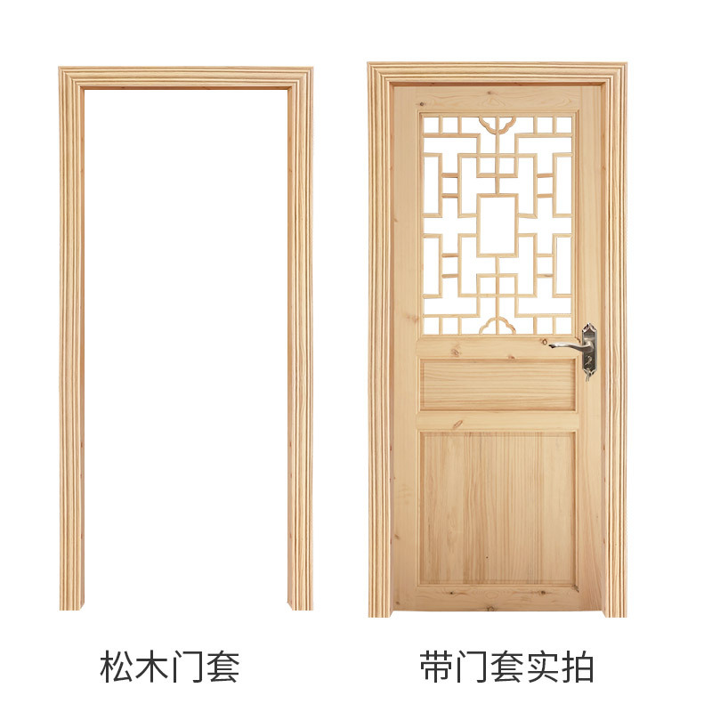 实木中式仿古门窗门扇谷仓门木门 室内门套装门花格门镂空复古门