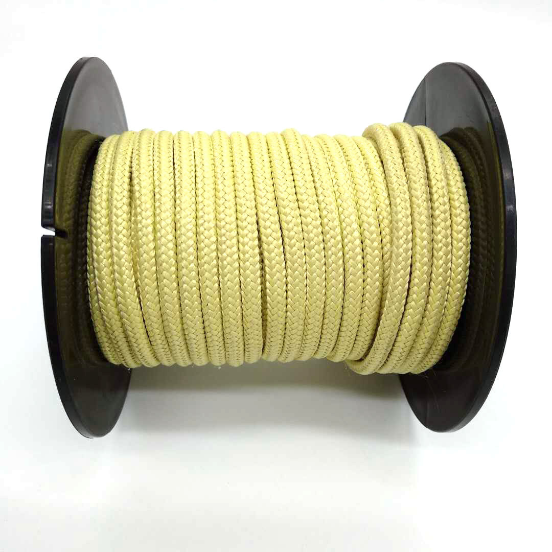 静力消防安全芳纶绳 对位凯夫拉纤维绳 防割耐高温阻燃救援绳