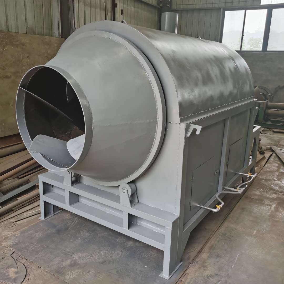 小型天然气污泥转筒烘干机养殖场粪便干燥机双孢菇肠渣烘干机