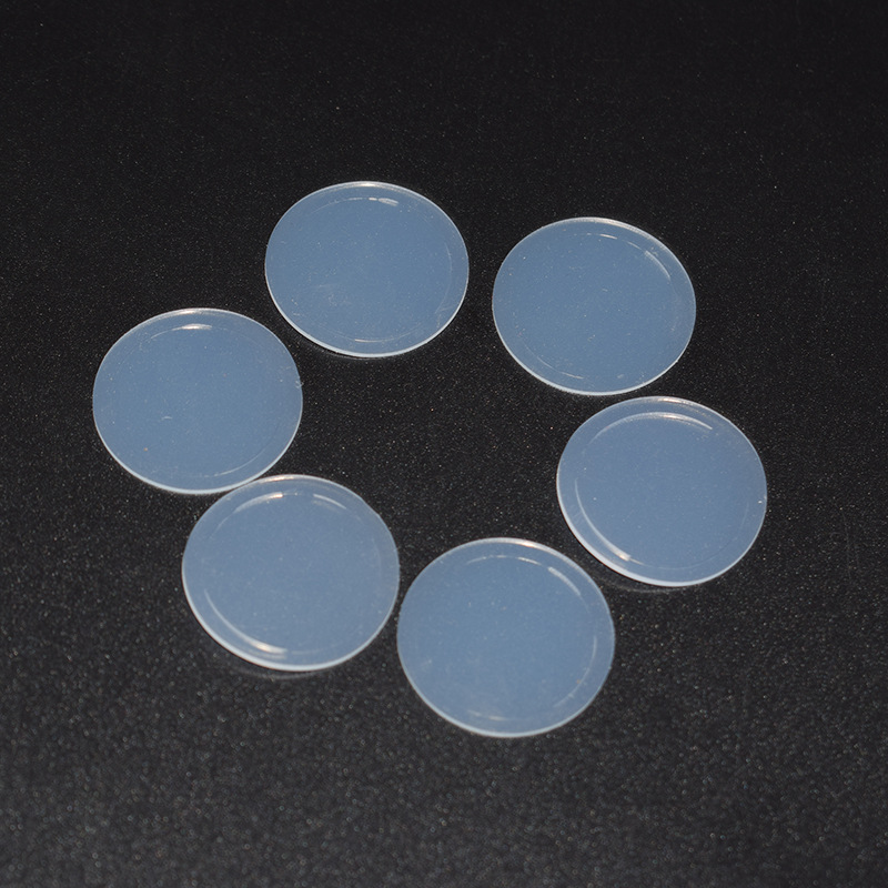 模切直径12*3mm硅胶圆垫-300lse-pet无基材双面背胶硅胶垫 厂家