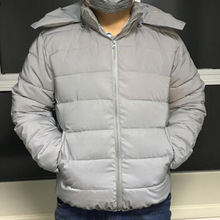 跨境新款冬季反光棉服加厚保暖休闲运动风宽松面包服男士羽绒棉衣