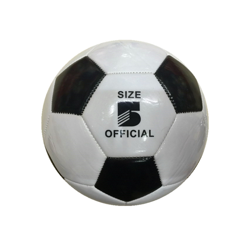 Student Training Football No. 3 No. 4 No. 5 PVC Pu Black and White Ball Color Ball Manufacturer Supply