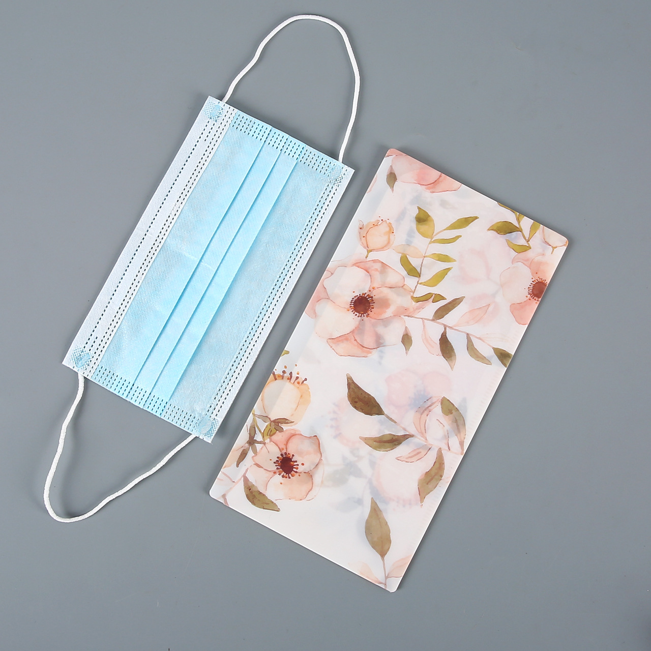 厂家专供口罩夹收纳夹pp防尘门票收纳夹资料夹一次性口罩夹印logo