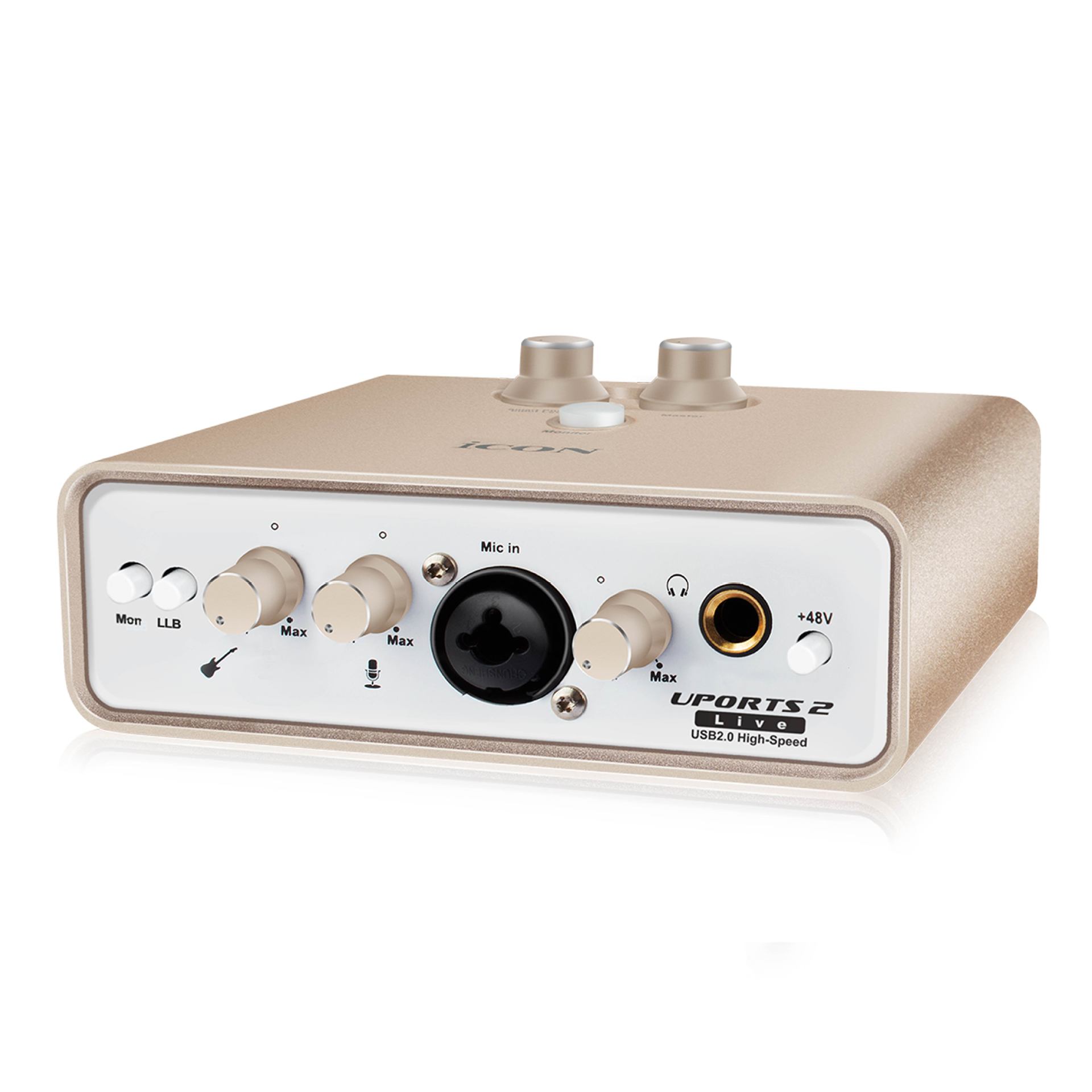 艾肯icon uports2 dyna外置声卡台式笔记本手机唱歌直播主播设备