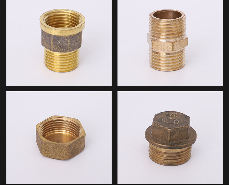 4分接头内外丝接头内丝直接对丝 6分转4分铜变径四分水管水暖配件