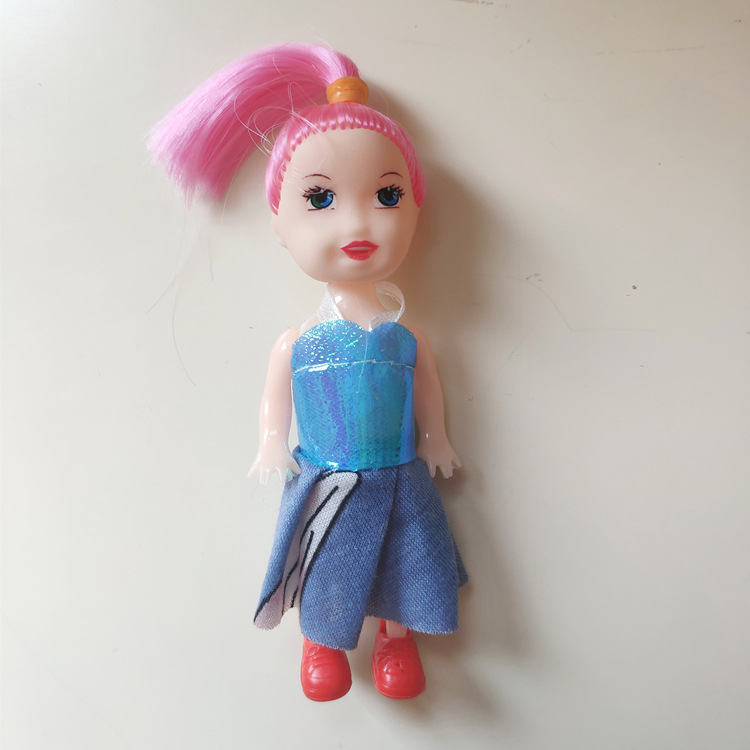 单个diy芭比娃娃女孩生玩具地推地摊扫码小礼品奖品包邮培训班1元