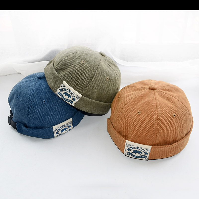 Hat Men's Fashionable Retro Hip Hop Hat Street Yupi Personality Dome Toe Cap Outdoor Hooligans Hat Sailor Melon Hat