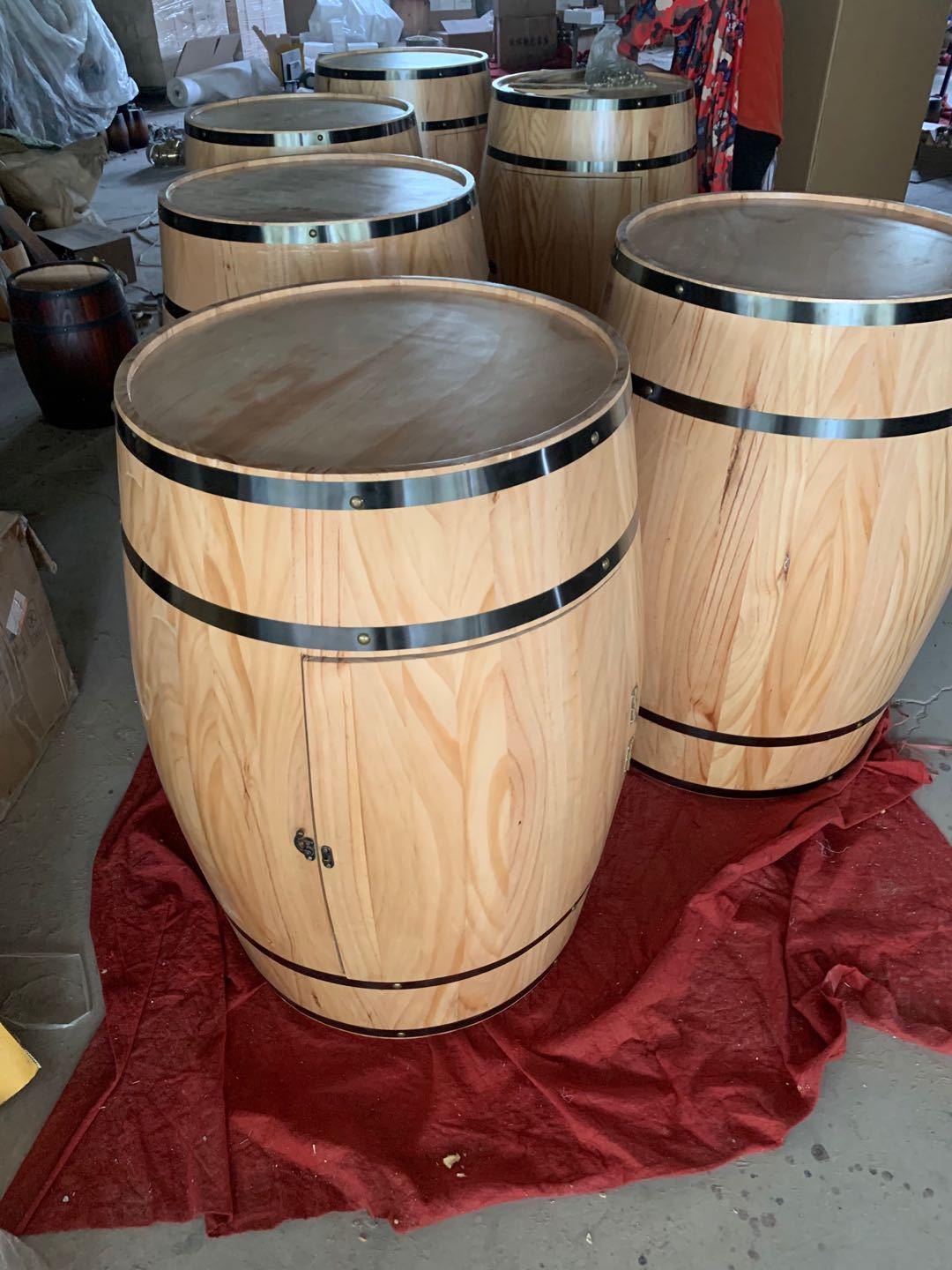 橡木红酒桶多种规格装饰酒桶 酒店吧台装饰桶木木桶摆件可询价