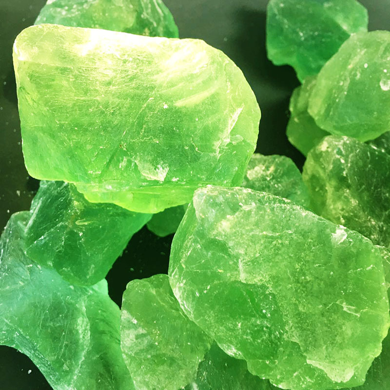 天然绿萤石原石矿物标本摆件单晶体可雕刻七彩萤石原石水晶原石