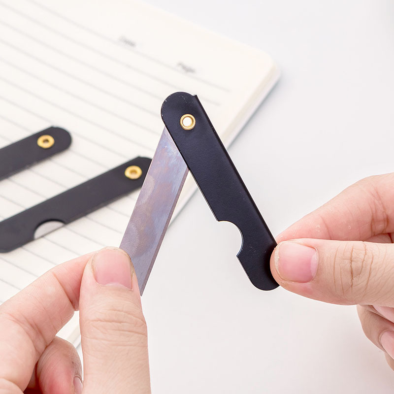 全铁削铅笔刀眉笔刀折叠小刀片美工刀优质小号裁纸刀小学生削笔器