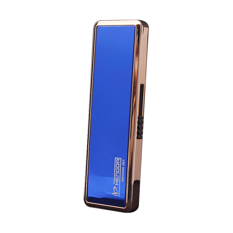 A13 Women's Strip Charging Lighter Portable Push-Pull Rebound Ultra-Thin USB Cigarette Lighter Factory Direct Supply