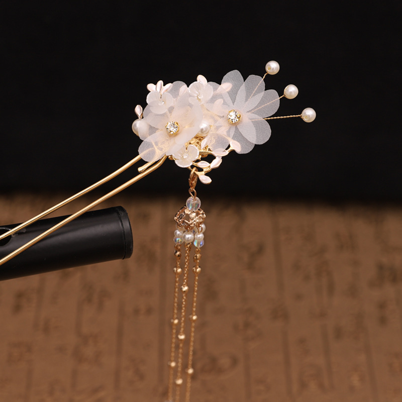 原创手工古风步摇汉服头饰古装配饰流苏步摇小清新发夹小仙女发簪