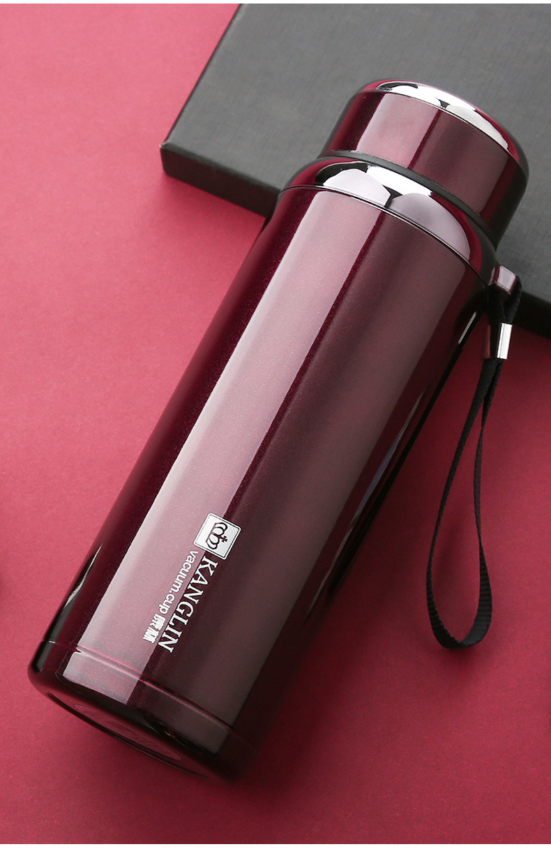 正品康林保温杯304不锈钢真空保温杯运动水壶商用水杯茶杯商务