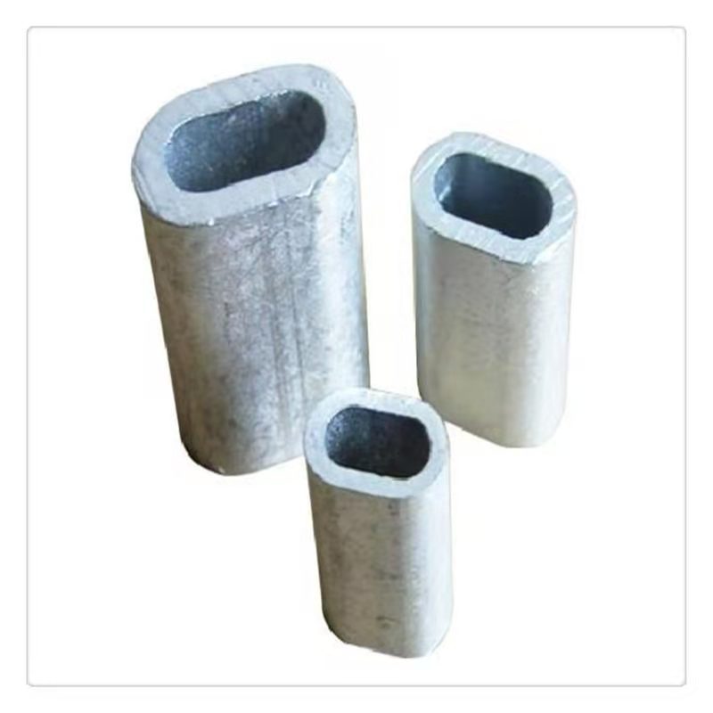 无锡厂家现货厚壁椭圆德标铝套 3093 铝扣钢丝绳压制接头