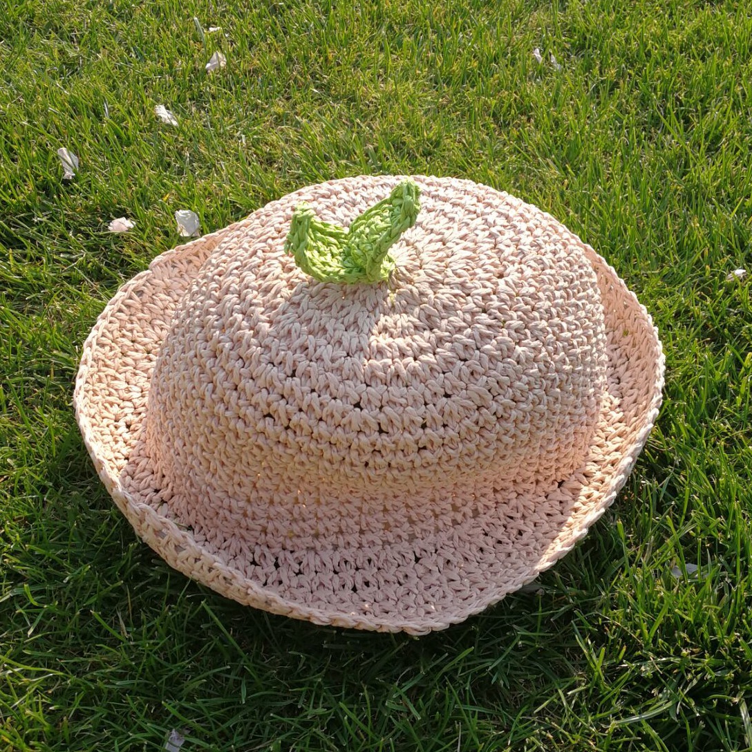 2020韩版夏季新款手编草帽时尚可爱儿童潮帽子百搭出行防晒遮阳帽