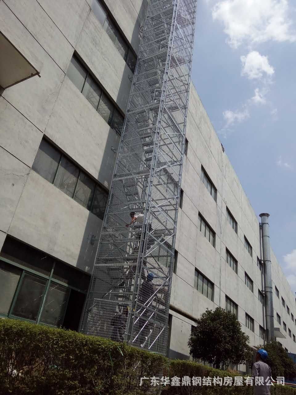 钢结构楼梯 安全梯笼 消防楼梯 室外楼梯 钢梯 逃生楼梯 防护楼梯
