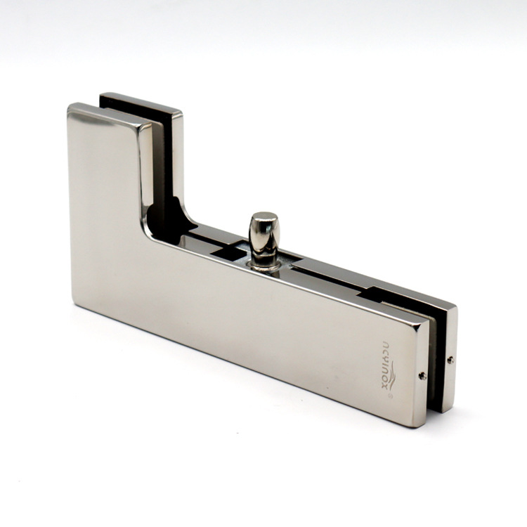 豫鑫达jm-04 玻璃门曲夹上夹 304不锈钢面板 玻璃门夹l型