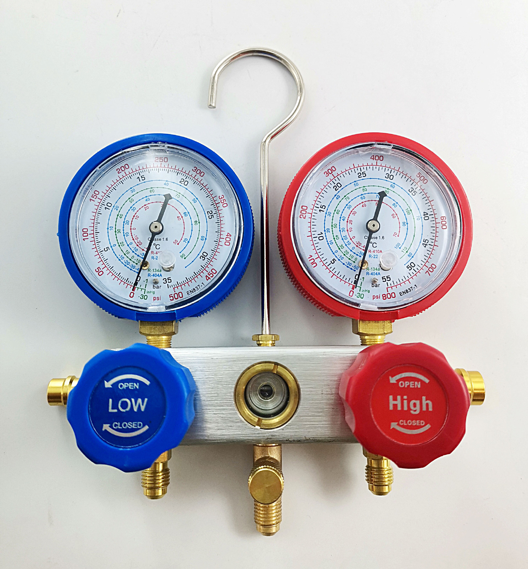 出口r410表 雪种压力歧管仪 家用 空调加氟表 冷媒表 410转换接头