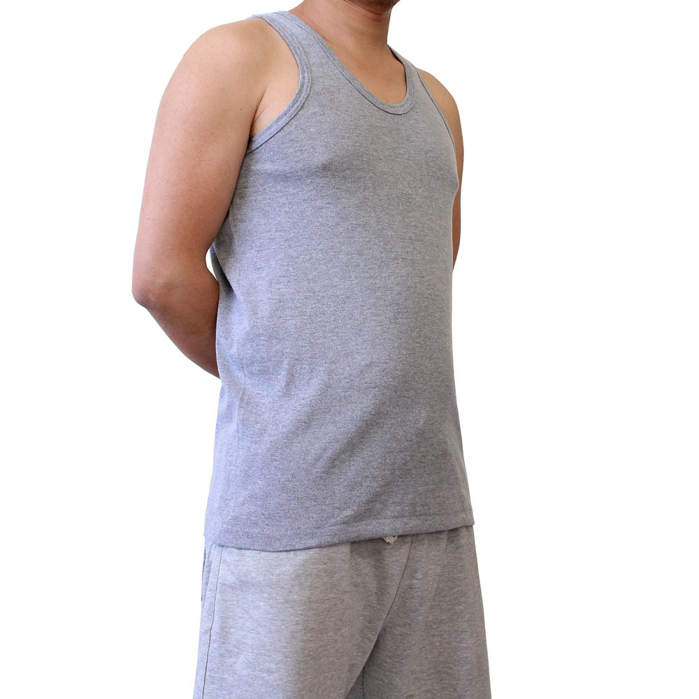 螺纹棉男士背心 夏季纯棉薄款男跨栏背心 修身弹力男青年背心