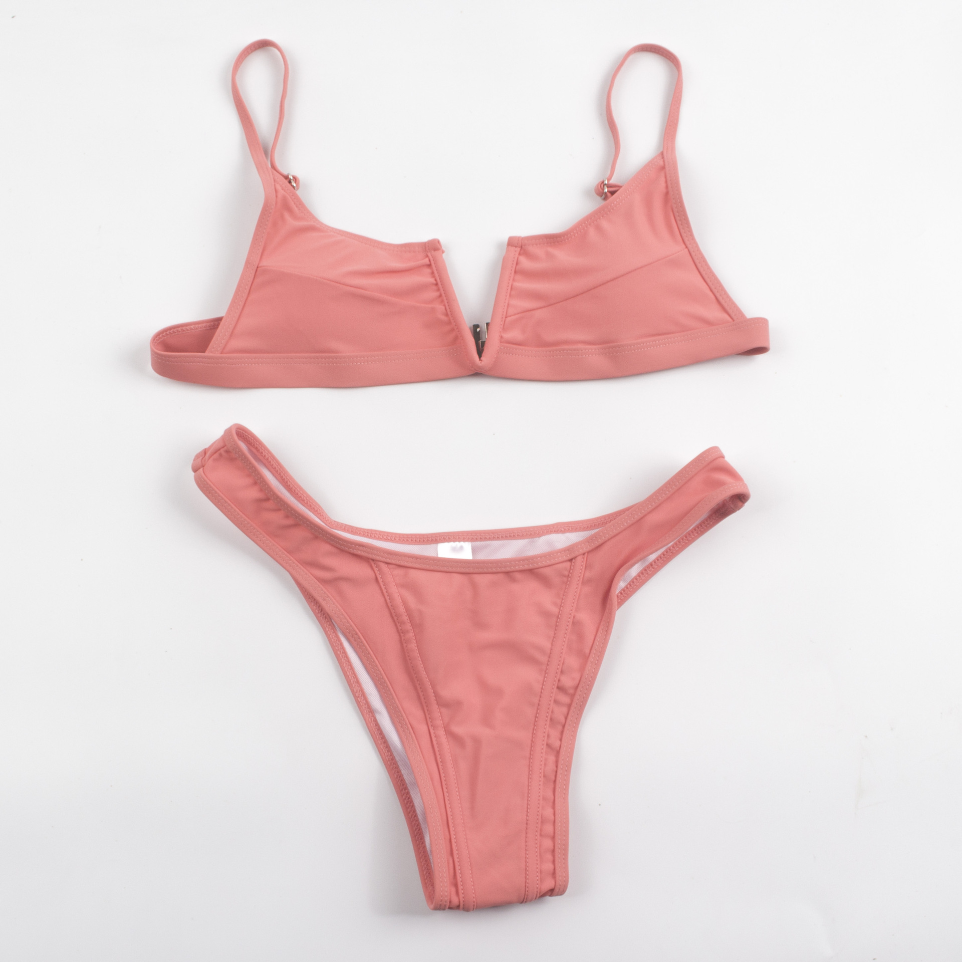 7色v字拼接比基尼欧美ebay亚马逊速卖通性感分体泳衣女泳装