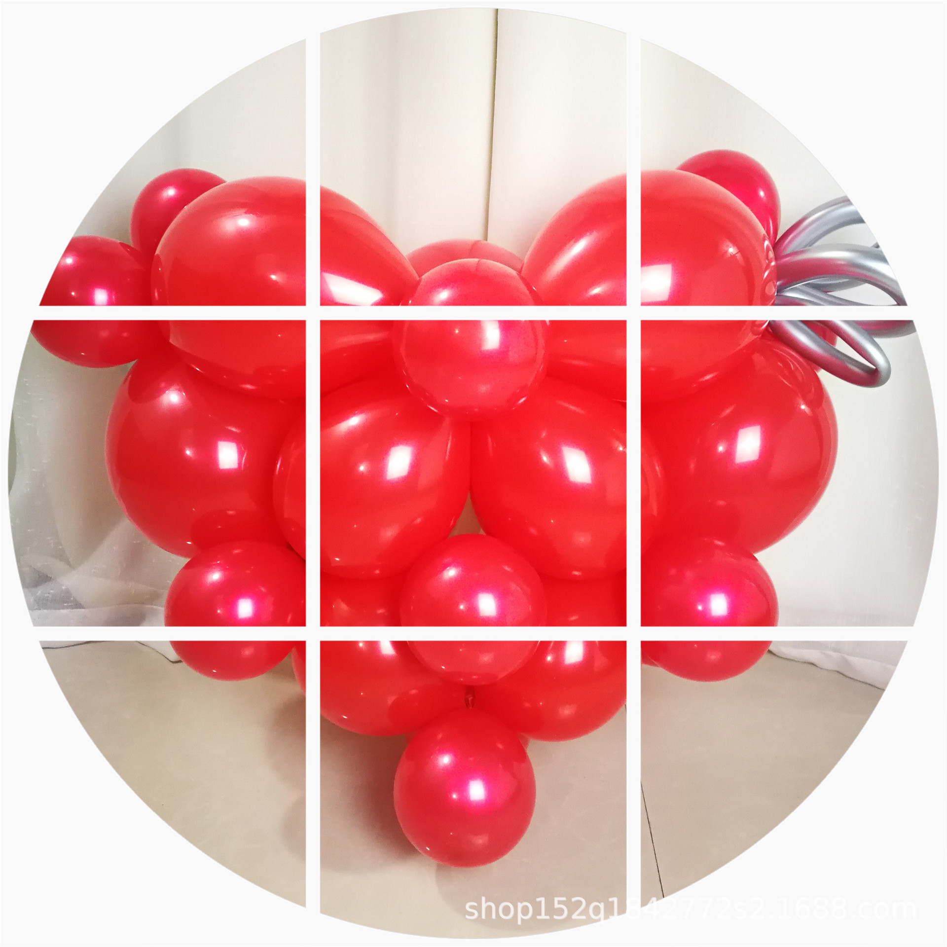 Wholesale 10-Inch Tail Balloon Wedding Room Wedding Proposal Birthday Party Layout Balloon Thickened Connection Decorative Balloon