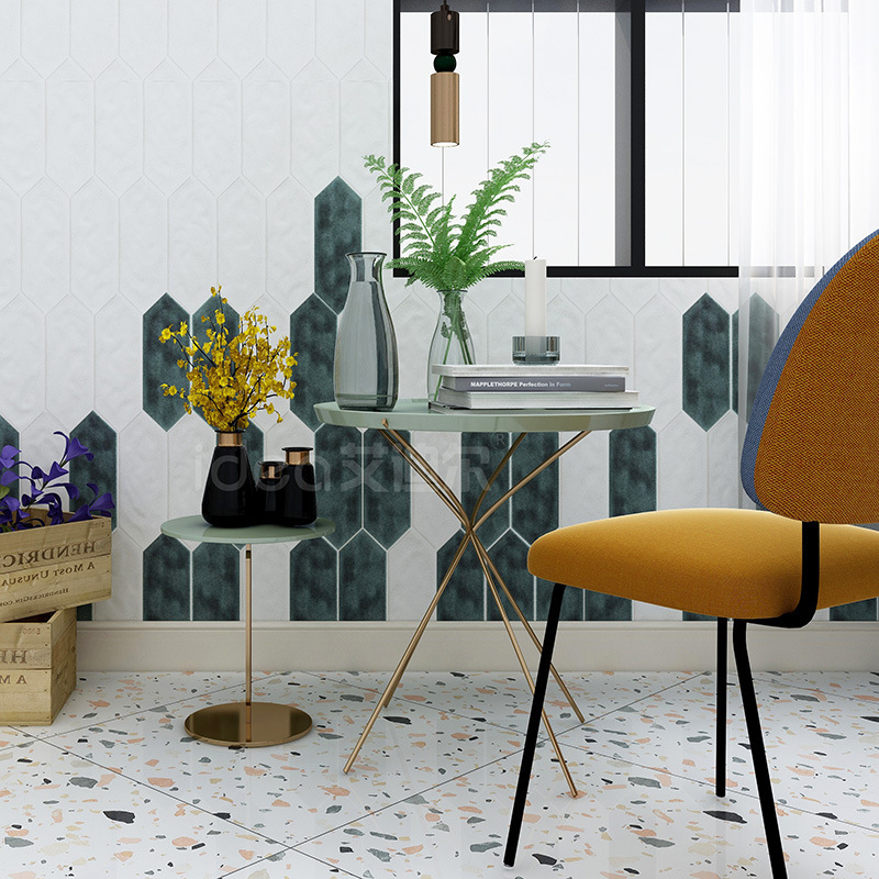 西班牙高端箭形墙砖冰裂手工砖背景墙窑变艺术瓷砖100*300箭头砖